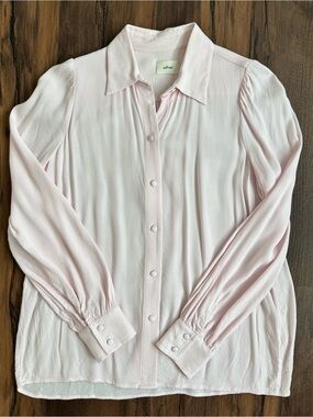 Aritzia Pink Josephine Blouse